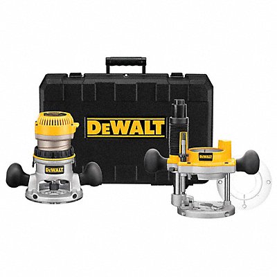 DEWALT DW618PK Plunge Router Combo Kit Corded 2.25 hp