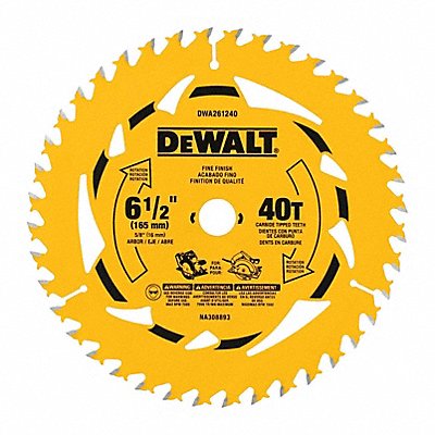 DEWALT DWA261240 6 1/2IN 40T SINGLE BLADE