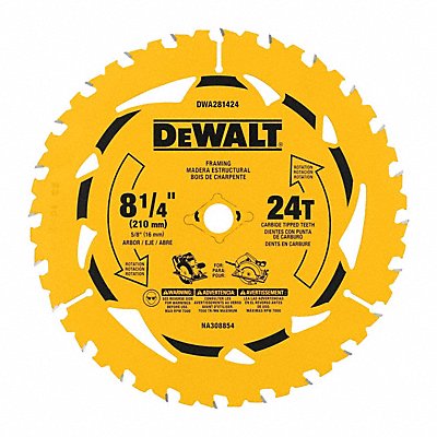 DEWALT DWA281424 8-1/4IN 24T SINGLE BLADE