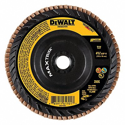 DEWALT DWA8357HTR Fiber Disc 4 1/2 in Dia 5/8in Arbor