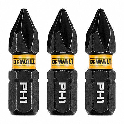DEWALT DWAF1PH1IR3 Driver Bit L 1 PKG3 BitSize PH1 846D40