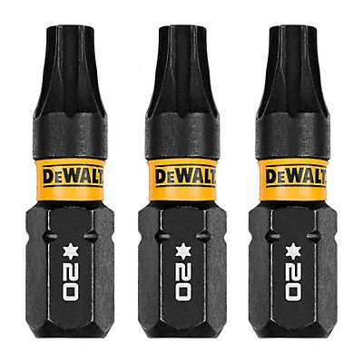DEWALT DWAF1TX20IR3 Driver Bit L 1 PKG3 BitSize T20