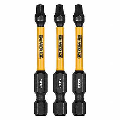 DEWALT DWAF2SQ2IR3 Screwdriver Bits 1/4 in Hex Shank Size