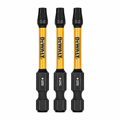 DEWALT DWAF2TX25IR3 Driver Bit L 2.25 PKG3 BitSize T25 846D46