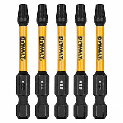 DEWALT DWAF2TX25IR5 Screwdriver Bits 1/4 in Hex Shank Size