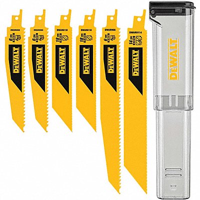 DEWALT DWAR6SETCS Reciprocating Saw Blade L 6 9 TPI 14 18 6