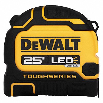 DEWALT DWHT35625S 25FT DEWALT LIGHTED TAPE MEASURE