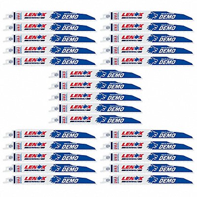 LENOX LXARB950R Reciprocating Saw Blades 9inL Steel PK25