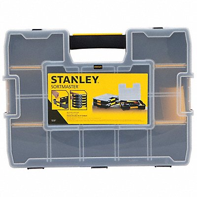STANLEY STST14027 Adjustable Compartment Box Integ snaps Blk/Yellow 3.4 in