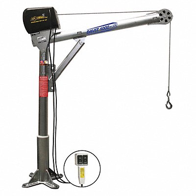 OZ LIFTING PRODUCTS OZ1000DAVACWSP14 DavitCraneKit 1000 lb 27.5 to 42in Reach
