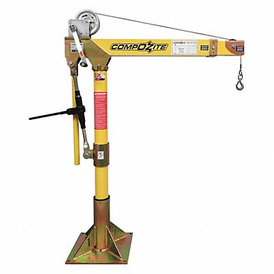 OZ LIFTING PRODUCTS OZ1200DAVSP2 Davit Crane Kit 1200 lb 22 to 66in Reach