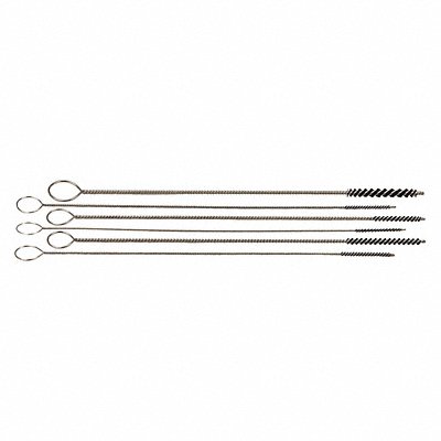TANIS BRUSH 8032 Mini Brush Set Brass Micro Diameter PK5