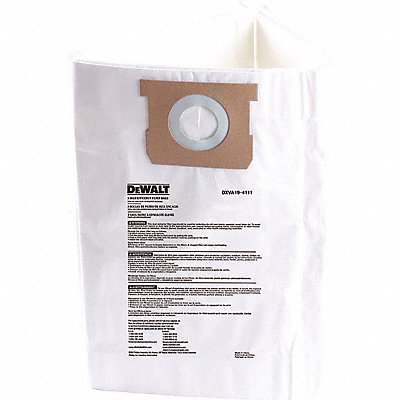 DEWALT DXVA194111 Fine Dust Bag 6-10 gal Wet/Dry Vac PK3