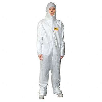 CONDOR 30C575 Coveralls 5XL Wht Film Lam PK25