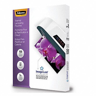 FELLOWES 52454 Laminating Pouch Letter 11-1/2 in PK100