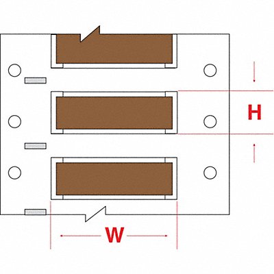 BRADY PS15002BRS Wire Marker Wire Sleeve PermaSleeve(R)