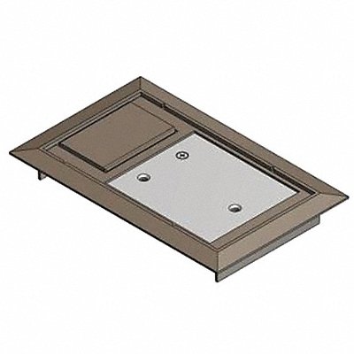 STEEL CITY 664CSTSWBRN Floor Box Cover 8-1/8 in Brown