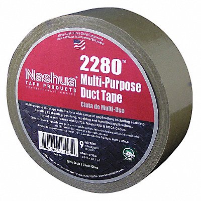 NASHUA 2280 Duct Tape Olive Drab 1 7/8inx60yd 9 mil