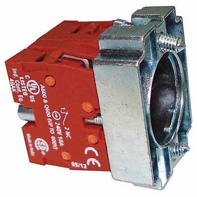 DAYTON 30G083 Contact Block Red 2NC 22 mm