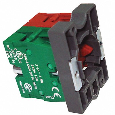 DAYTON 30G089 Contact Block Green 1NO/1NC 22 mm