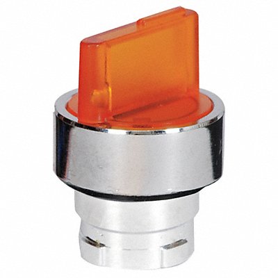 DAYTON 30G291 Short Hand Select Switch Illum Yellow 2Pos 22mm