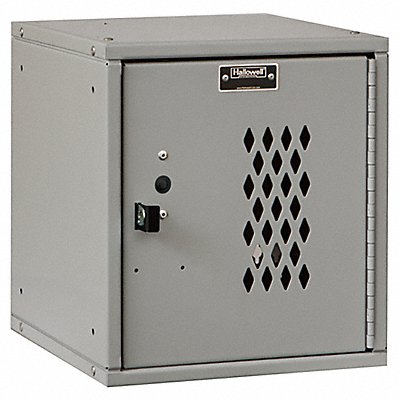 HALLOWELL HC1212121DPPL K7523 Locker 1x1Locker LGry 12.7 x11.2 x12 Unassembled