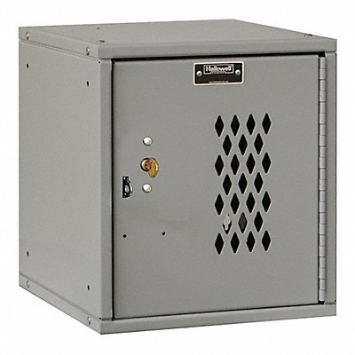 HALLOWELL HC1212121DPKPL K7526 Locker 1x1Locker LGry 12.7 x11.2 x12 Unassembled