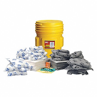BRADY SPC ABSORBENTS SKMA65 Spill Kit Universal Yellow