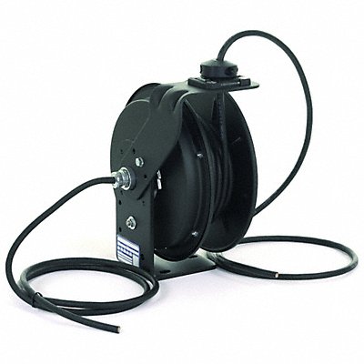 KH INDUSTRIES RTBB3LBWWJ12F Cord Reel 25ft 12 AWG Bare 120VAC