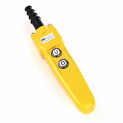 KH INDUSTRIES CPC02C00000A PendantCntrlStation DeadEnd 2Buttn Yellow