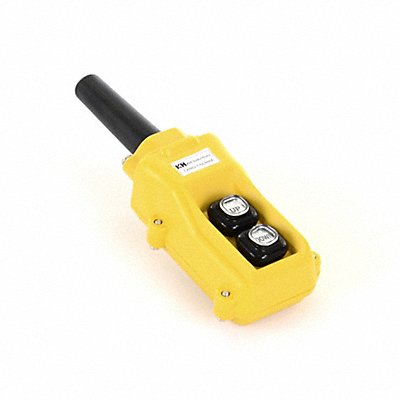 KH INDUSTRIES CPH02D00000A Pendant Control Station DeadEnd 2Buttn Ylw