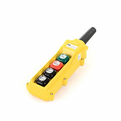 KH INDUSTRIES CPH04B1C000A Pendant Control Station DeadEnd 4Buttn Ylw