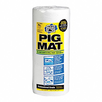 PIG 26201 Absorbent Roll Oil-Based Liquids White