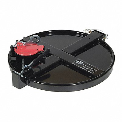 PIG DRM1033BK Vpr-CntrlLtchngDrumLd Black Steel 55 gal