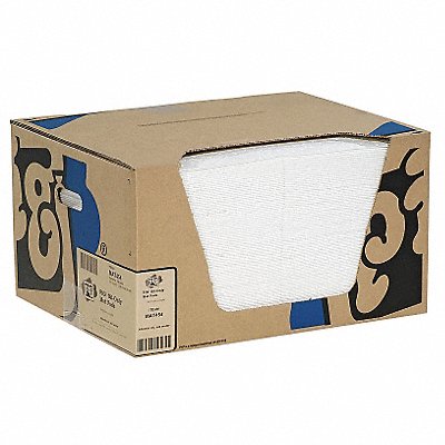 PIG MAT454 Absorb Pad Oil-Based Liquids White PK100