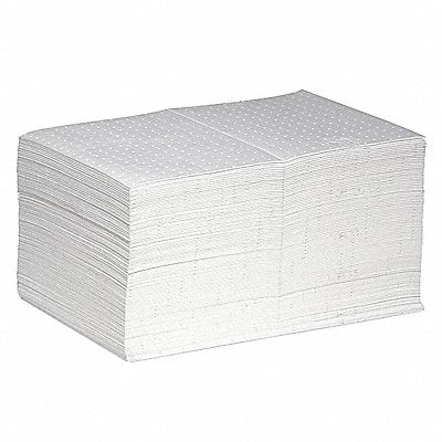 PIG MAT455 Absorb Pad Oil-Based Liquids White PK100