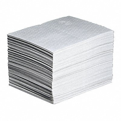 PIG MAT460 Absorb Pad Oil-Based Liquids White PK125