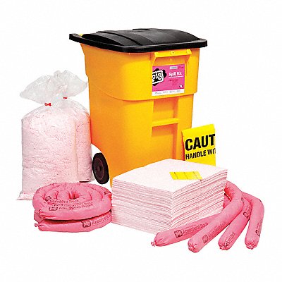 PIG KIT366 Spill Kit Chem/Hazmat Black/Yellow