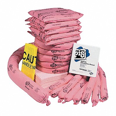 PIG RFL343 Spill Kit Refill Chem/Hazmat Pink
