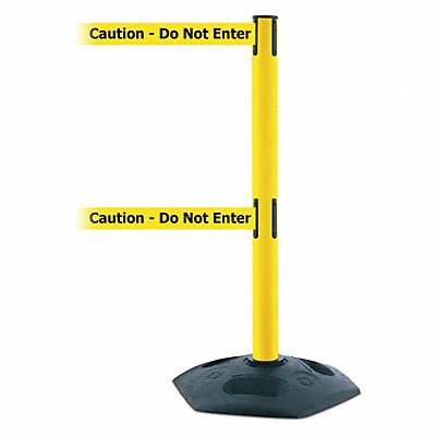 TENSABARRIER 886T235MAXNOYAXC Barrier Post with Belt 38 in H 13 ft L
