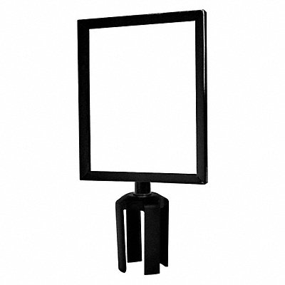 TENSABARRIER FRAMEHDSC338511HDV Sign Frame 11 H 8 1/2 W Chrome Black