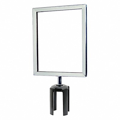 TENSABARRIER FRAMEHDSC1P8511HDV Sign Frame 11 H 8 1/2 W Chrome