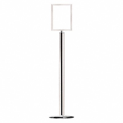 GRAINGER 1310U1P8511HDV Sign Holder 8-1/2In x 11In Frame Chrome