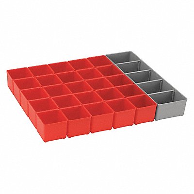 BOSCH ORG53RED Bin Cup Set Red/Grey 1-3/4 in H
