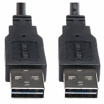 TRIPP LITE UR020010 Reversible USB Cable Black 10 ft.