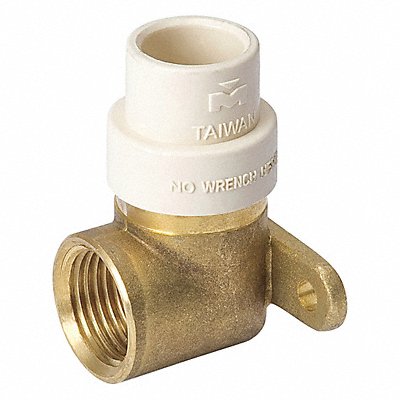 GRAINGER 440030NL Elbow Forged Brass 1/2 x1/2 FIPxSOLV