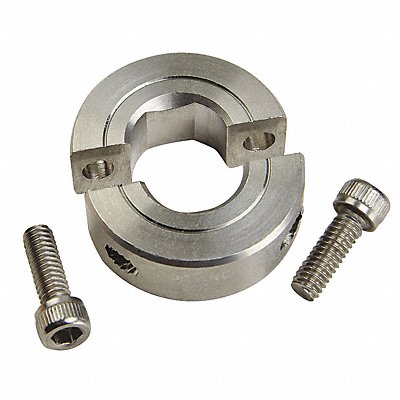 RULAND MANUFACTURING SPD4SS Shaft Collar D-Bore 2Pc 1/4 In 303 SS