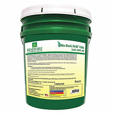 RENEWABLE LUBRICANTS 83014 Air Tool Oil Synthetic Base 5 gal.