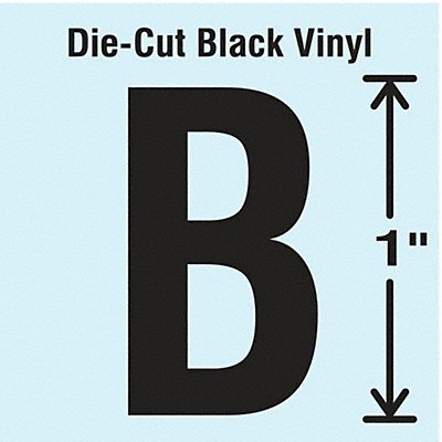 STRANCO INC DBV1B10 K8338 Die Cut Letter Label B 10 Cards PK10