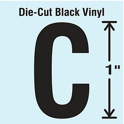 STRANCO INC DBV1C10 K8338 Die Cut Letter Label C 10 Cards PK10